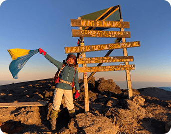 Наталія на вершині