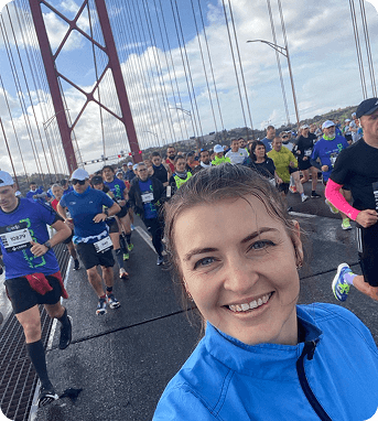 Наталія на пробіжці