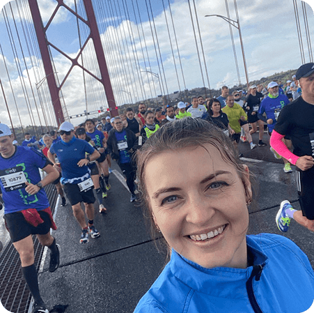 Наталія на пробіжці