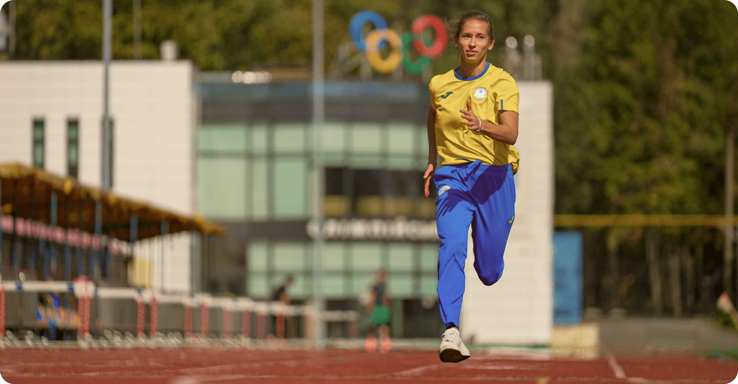 Оксана на тренуванні