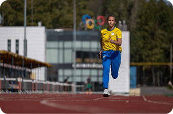 Оксана на тренуванні